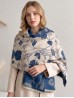 Floral Design Blanket Scarf Floral Design Blanket Scarf